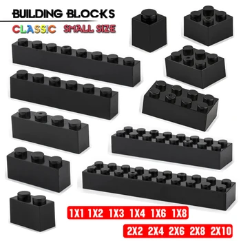 pastato blokas 2X3 2X4 2X6 2X8 2X10 skylė Juoda plytų pagrindiniai priedai švietimo kūrybiškumas suderinama prekės ženklo kūrimo bloką, žaislai