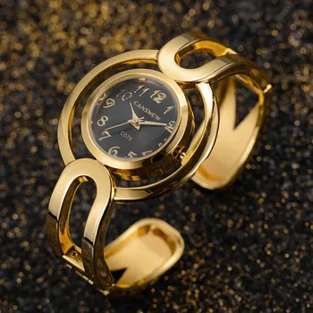 Prabangus Aukso Žiūrėti Moterims Moteriški Bangle Apyrankės Wathes Moterų Kvarco Žiūrėti Visą Plieno Suknelė Laikrodį Reloj Mujer Relogio
